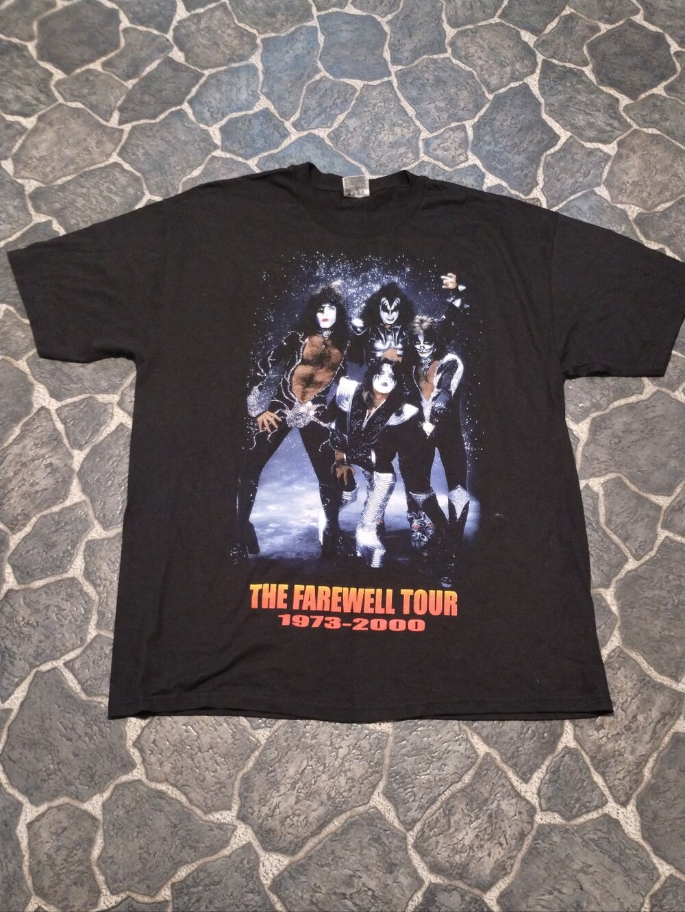 KISS Conquering the world farewell tour 2000 concert shirt XL VINTAGE